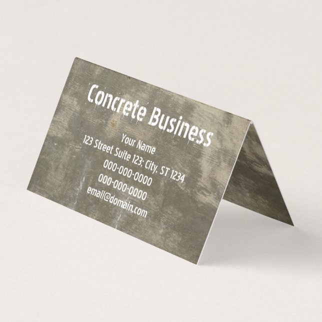 Concrete Business Card (Front)