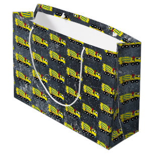 Concrete Cement Truck Construction Trucks Large Gift Bag