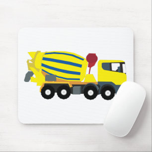 Concrete Cement Truck Construction Trucks Mouse Pad
