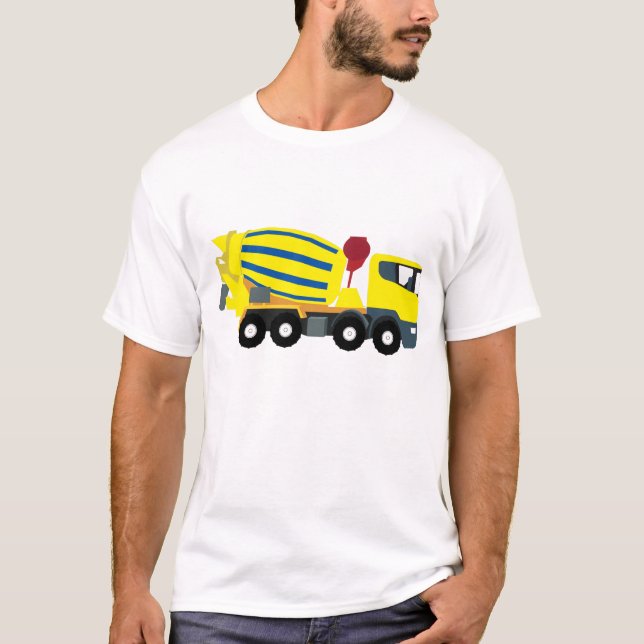 Concrete Cement Truck Construction Trucks T-Shirt (Front)