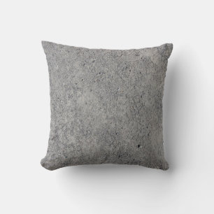 Concrete cement wall grey texture throw pillow
