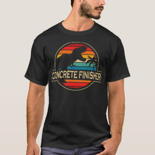 Concrete Finisher Dinosaur T-Shirt
