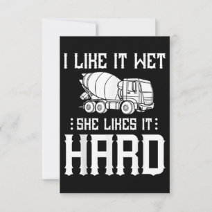 Concrete Finisher Worker Cement Mixer Truck Driver Card