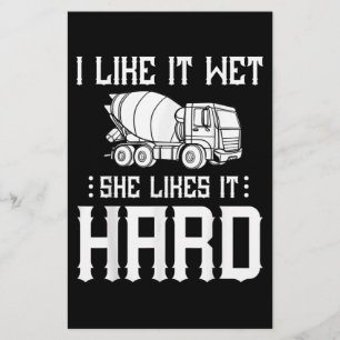 Concrete Finisher Worker Cement Mixer Truck Driver Stationery