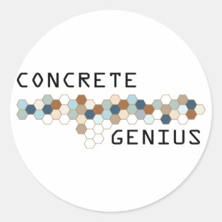 Concrete Genius Classic Round Sticker