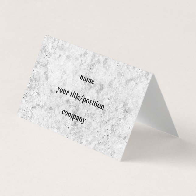 Concrete Grey Industrial Grunge Business Card (Front)