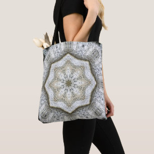 Concrete Grey Star Tote Bag