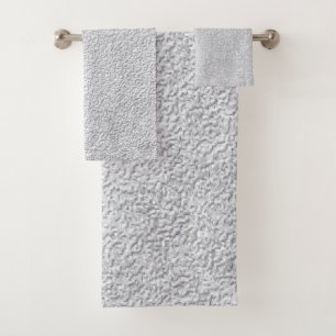 Concrete grey Stone Wall Texture Pattern Bath Towel Set