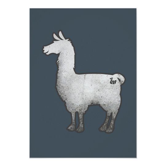 Concrete Llama Invitation