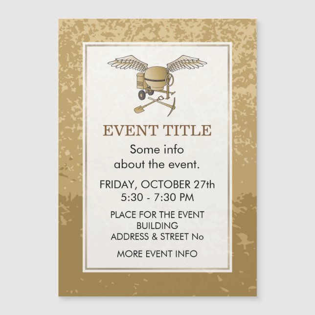 Concrete mixer beige (Front)