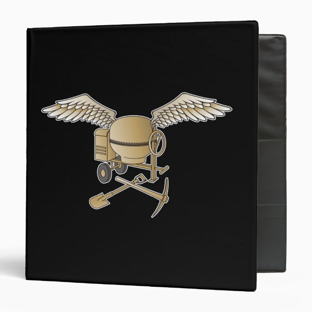 Concrete mixer beige binder (Front/Inside)