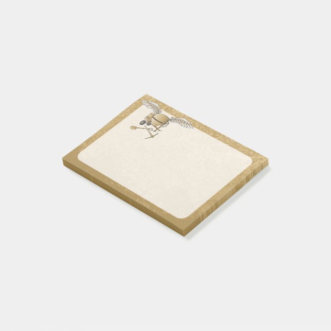 Concrete mixer beige post-it notes (Angled)