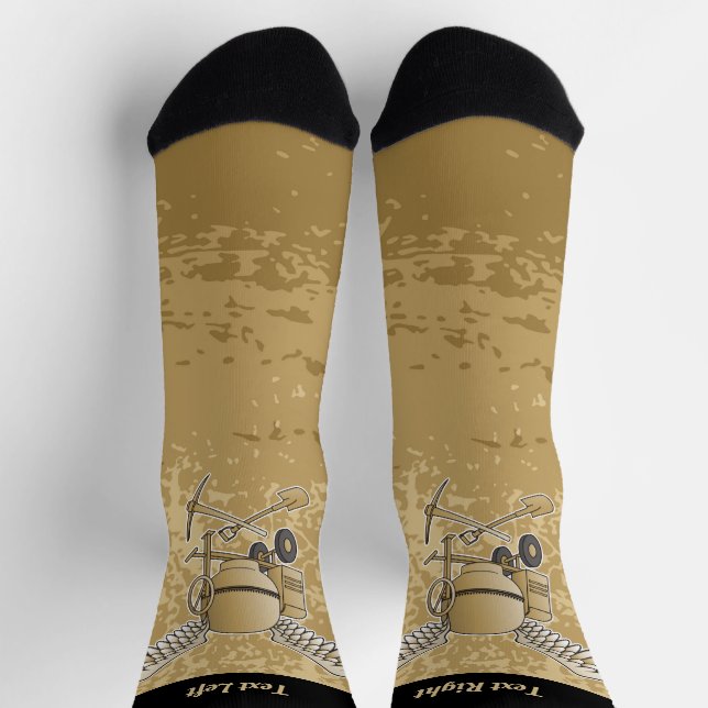 Concrete Mixer Beige Socks (Top)