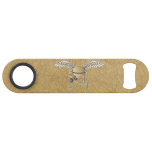 Concrete mixer beige speed bottle opener