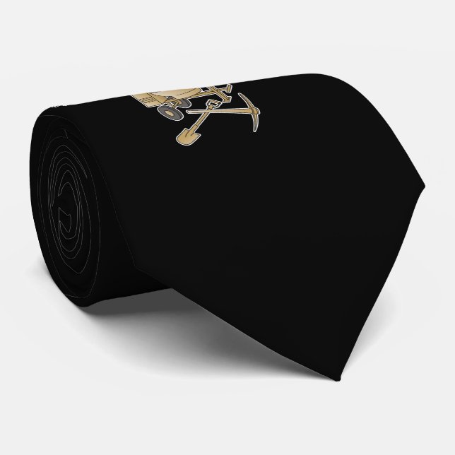 Concrete mixer beige tie (Rolled)