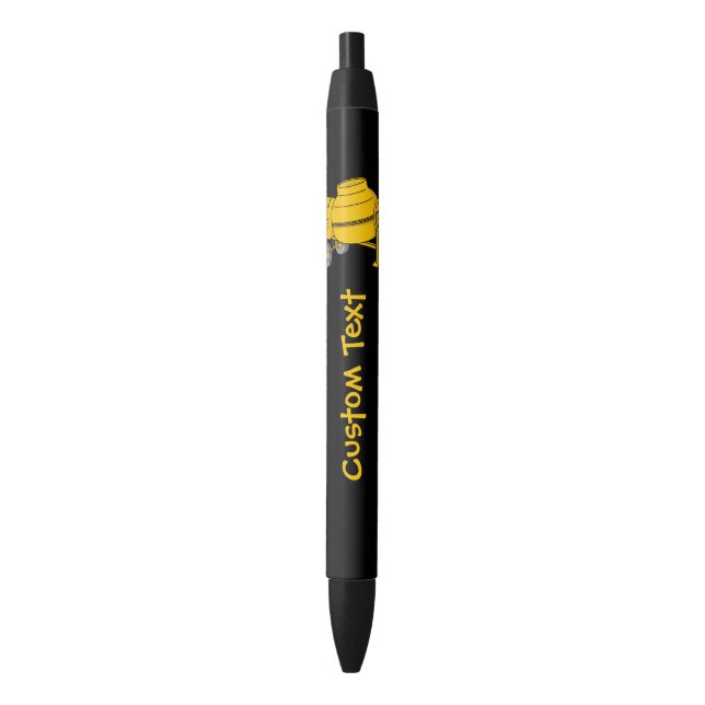 Concrete Mixer Black Ink Pen (Front Vertical)