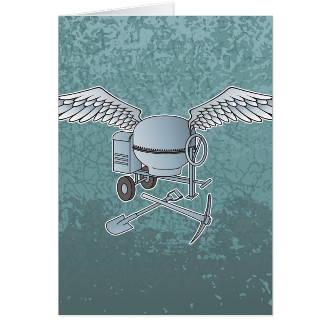 Concrete mixer blue-grey (Front)