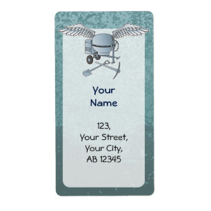 Concrete mixer blue-grey