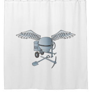 Concrete mixer blue-grey