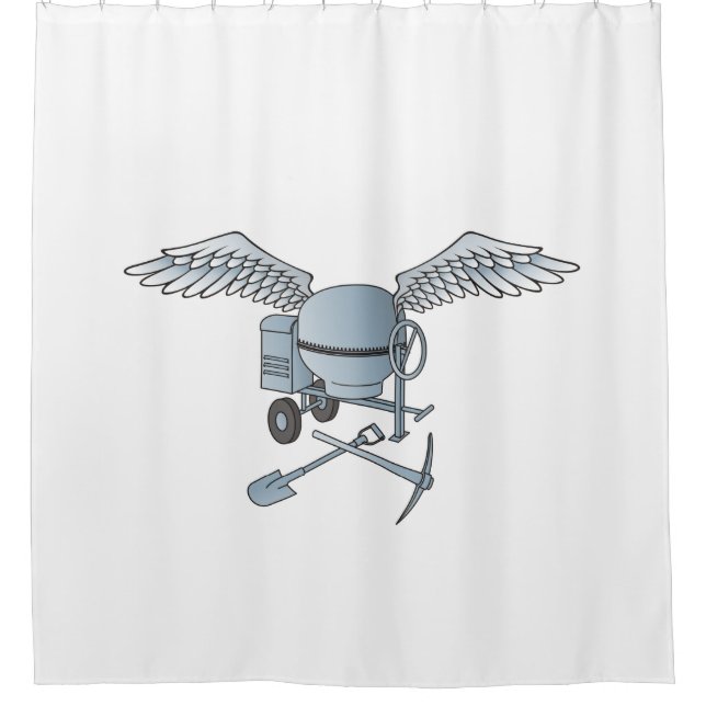 Concrete mixer blue-grey (Front)
