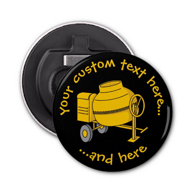 Concrete Mixer Bottle Opener (Front)