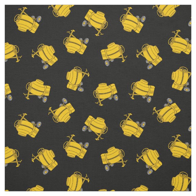 Concrete Mixer Pattern Fabric (Swatch)