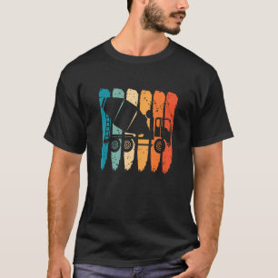 Concrete Mixer Retro Cement Mixer Truck Concrete F T-Shirt