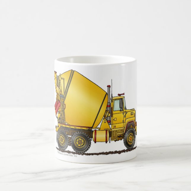 Concrete Mixer Truck Mugs (Center)