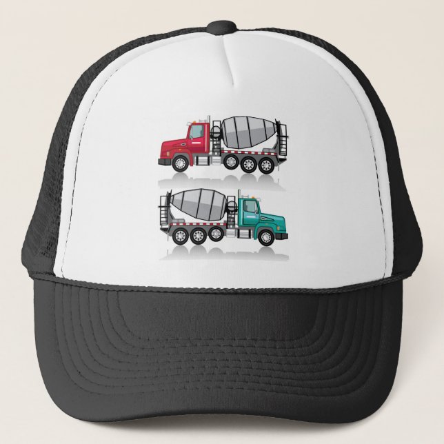 Concrete mixer Truck Trucker Hat (Front)
