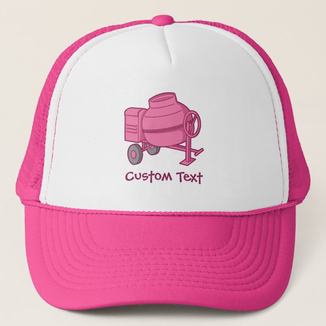 Concrete Mixer Trucker Hat (Front)