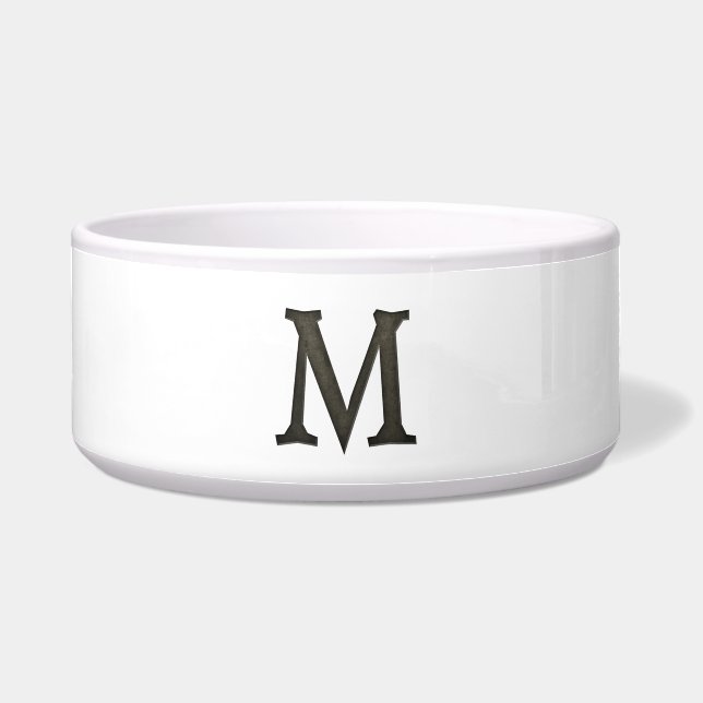 Concrete Monogram Letter M (Front)