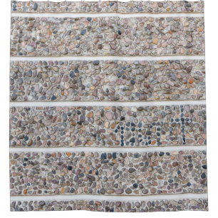 Concrete pebbles wall