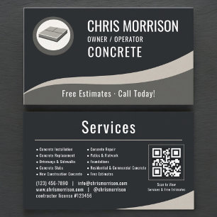 Concrete Professional QR Code Business Card