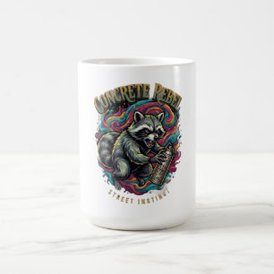 Concrete Rebel Raccoon Long Sleeve Coffee Mug