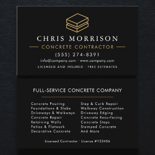 Concrete Service Business Card