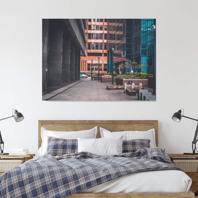 Concrete Silence Canvas Print (Insitu(Bedroom))