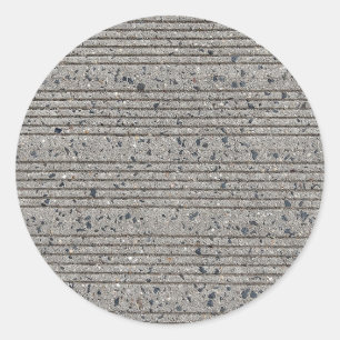 Concrete Tining Grey Cement Sidewalk Classic Round Sticker