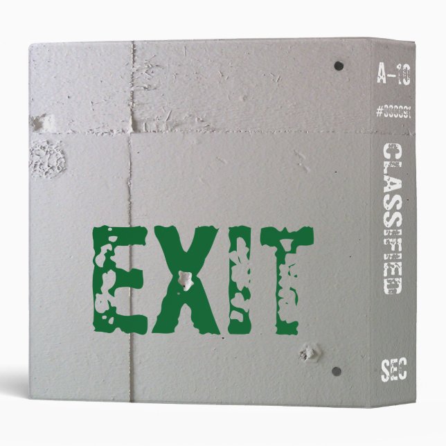 Concrete Wall Camouflage Binder (Back/Spine)