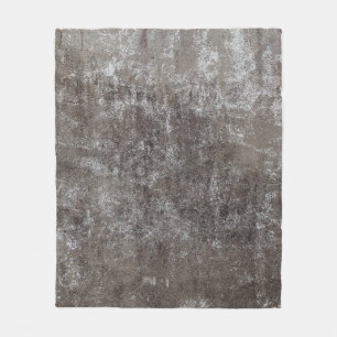 Concrete wall weathered fleece blanket
