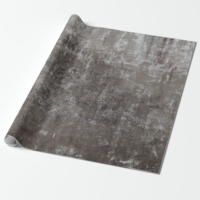 Concrete wall weathered wrapping paper (Unrolled)