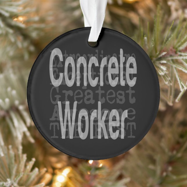 Concrete Worker Extraordinaire Ornament (Tree)