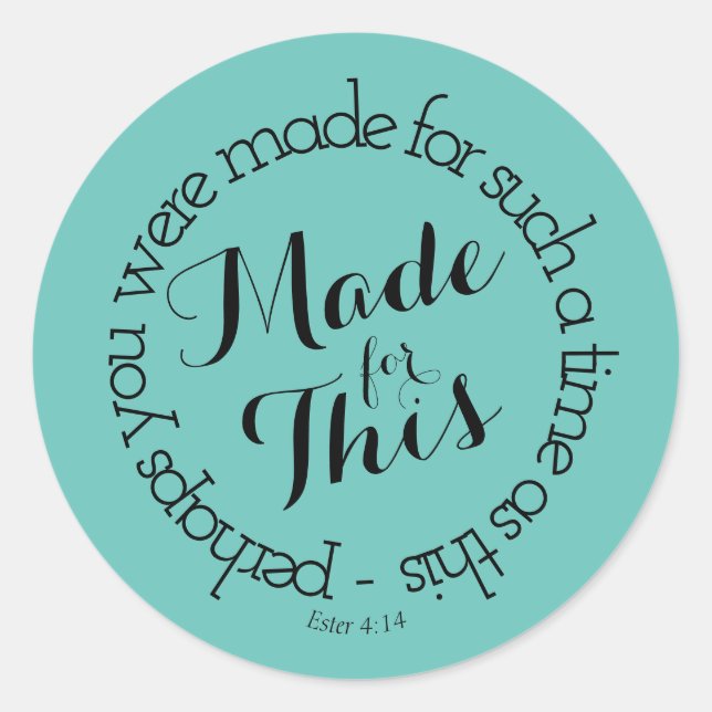 Conçu pour ce Sticker rond classique (Devant)