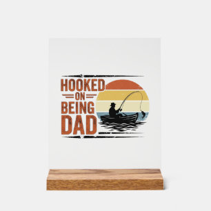 Conçu pour être papa T-shirt vintage pêche Design_