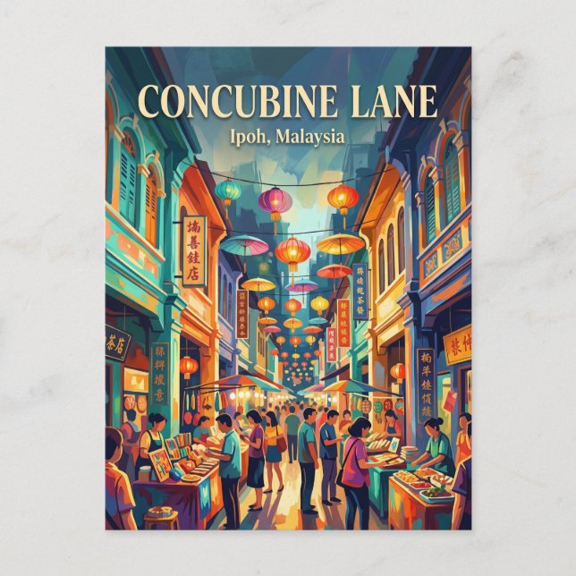 Concubine Lane Malaysia Postcard (Front)