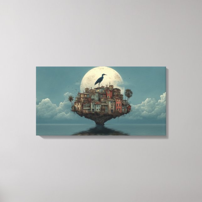 condensed island canvas print (Front)