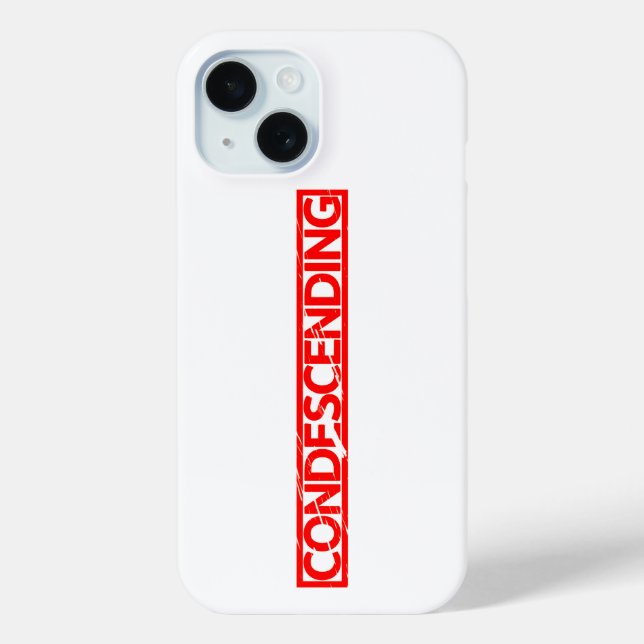 Condescending Stamp Case-Mate iPhone Case (Back)