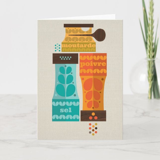 Condiments Folded Notecard (Front)