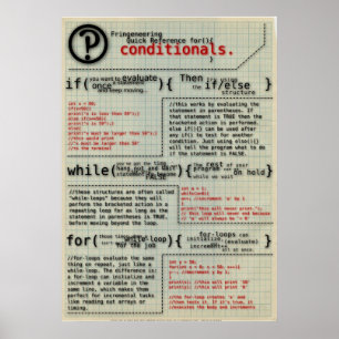 "Conditionals in Programming" Poster