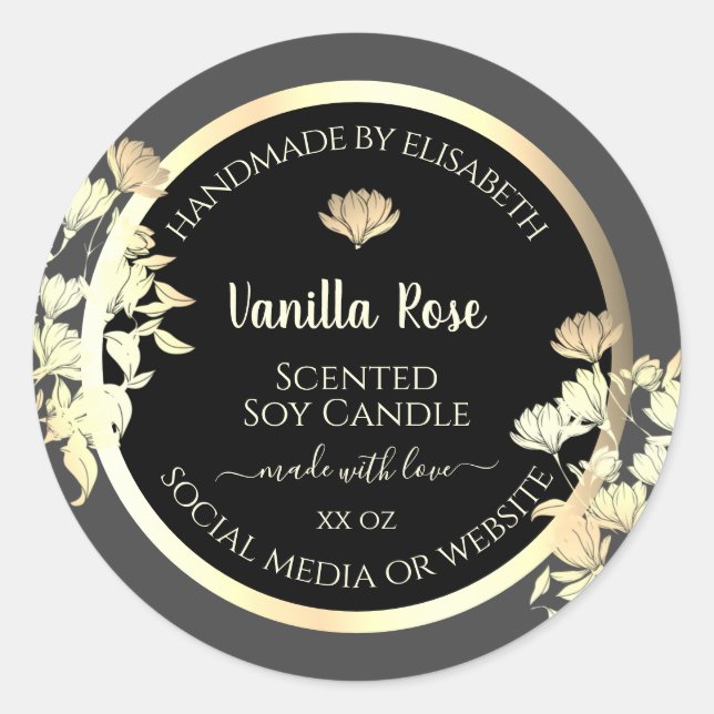 Conditionnement moderne noir et gris Étiquette Gol (Devant)