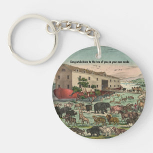 Condo like Noah's Ark - Fun Congrats Keychain